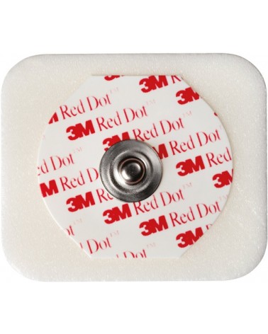 ELECTRODES 3M RED DOT - SUPPORT MOUSSE 4 X 3,5 CM